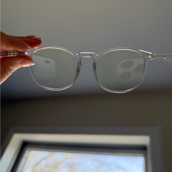 Blue light blocking Clear Frame Eyeglasses Unisex Glasses - Picture 4 of 5